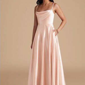Azazie Elle Rose Gold A-Line Bridesmaid Dress Size 20, Plus Size